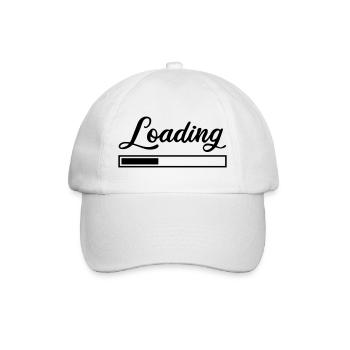 Loading - Baseball Cap - white/white - Front