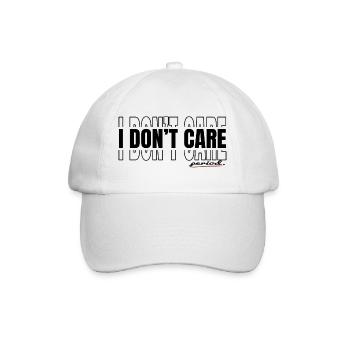 I don’t care-period. - Baseballkappe - Weiß/Weiß - Vorne