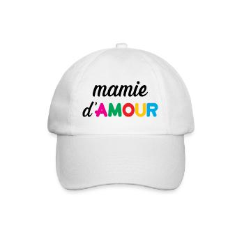 Oma der Liebe - Baseballkappe - Weiß/Weiß - Vorne