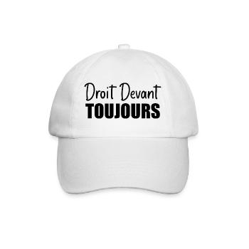 Droit devant, toujours - Casquette classique - blanc/blanc - Devant