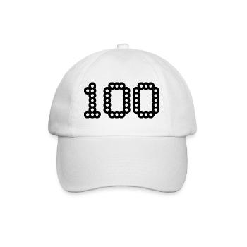 100. 100 ANS. 100e ANNIVERSAIRE. ANNIVERSAIRE 100  - Casquette classique - blanc/blanc - Devant