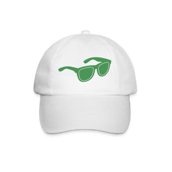 Lunettes de soleil vertes Graphique - Casquette classique - blanc/blanc - Devant