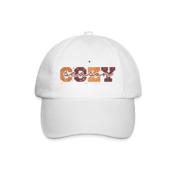 Retro Season Orange Crackle - Baseball Cap - white/white - Front