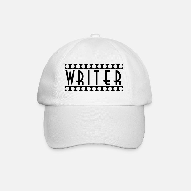 Writer - Baseball Cap - white/white