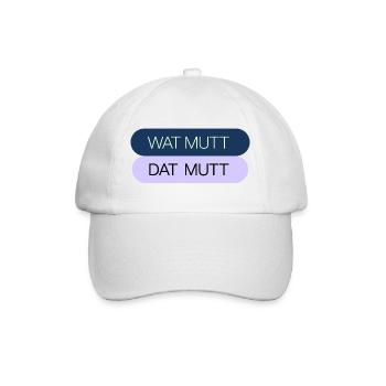 WAT MUTT - DAT MUTT - Baseballkappe - Weiß/Weiß - Vorne