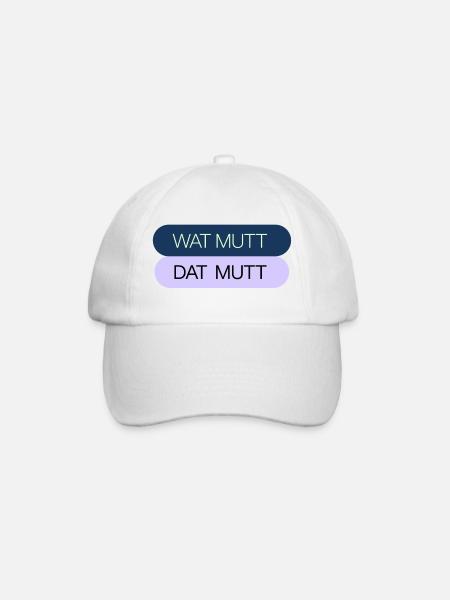 WAT MUTT - DAT MUTT - Baseballkappe - Weiß/Weiß