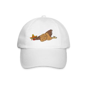 Funny Chicken Sombrero Tired Cinco De Mayo Fiesta  - Baseball Cap - white/white - Front