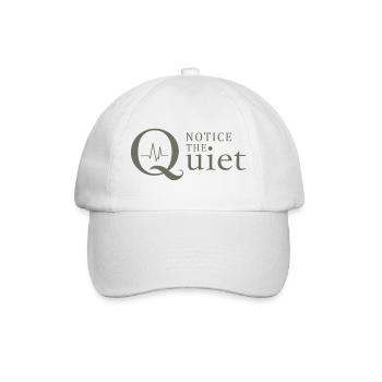 Notice the Quiet Mindfulness and Silence - Baseball Cap - white/white - Front
