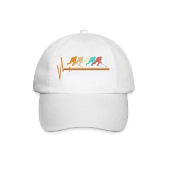 Joueur rétro Puls ECG Icey Hockey Heartbeat - Casquette classique - blanc/blanc - Devant