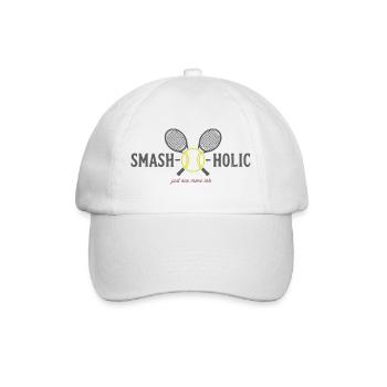 Tennis SMASH-o-holic Hoodie, Socks, Pillow - Baseball Cap - white/white - Front
