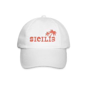 Sicilia Palm Island Sunset - Baseball Cap - white/white - Front