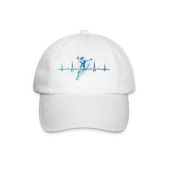 Handball Vibes für Handball fuer Frauen - Baseballkappe - Weiß/Weiß - Vorne