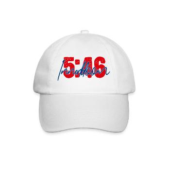 5:46 - Innerbloom Minimal Typography Desig - Baseball Cap - white/white - Front