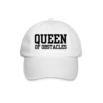 Queen of Obstacles - Baseball Cap - white/white - Front