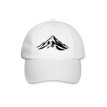 Mountains icon Hill - Baseball Cap - white/white - Front