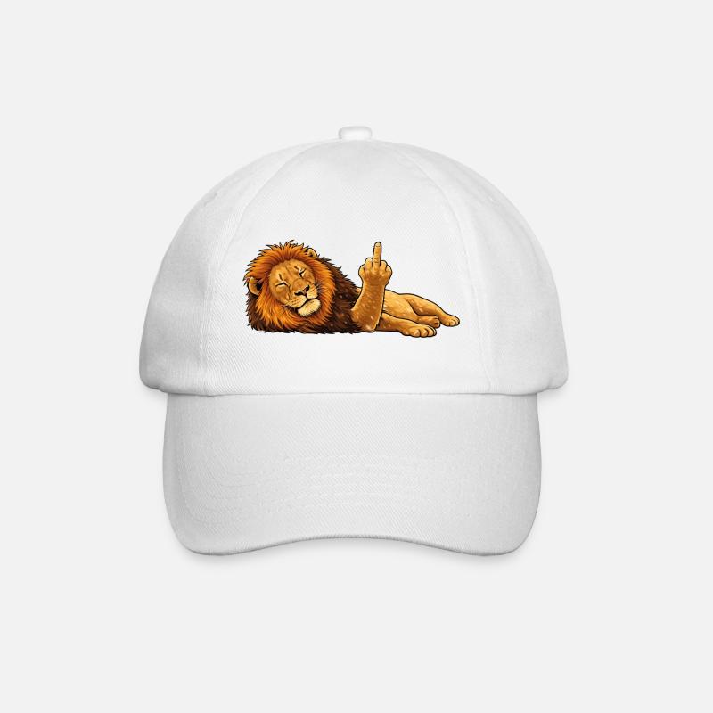 You can all like me Lion's life - Baseball Cap - white/white