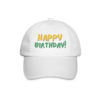 Bon anniversaire - Casquette classique - blanc/blanc - Devant