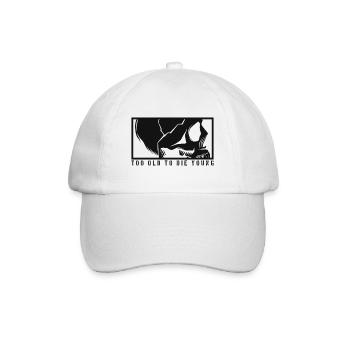 TOO OLD TO DIE YOUNG Skull Skeleton Rocker - Baseball Cap - white/white - Front