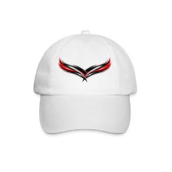 Style sportif du maillot Effet symétrique - Casquette classique - blanc/blanc - Devant