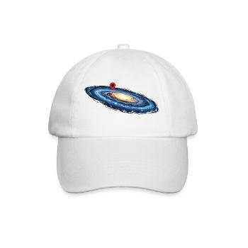 Séquence de localisation de la Voie lactée dans la galaxie spatiale - Casquette classique - blanc/blanc - Devant