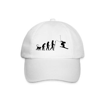 Skifahrer Evolution - Baseballkappe - Weiß/Weiß - Vorne
