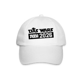 Das wars Abi 2026 - Baseballkappe - Weiß/Weiß - Vorne