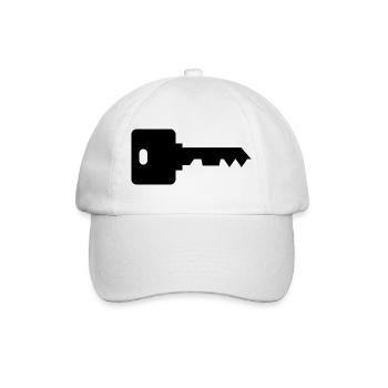 House key - Baseball Cap - white/white - Front