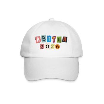 Abitur 2026 - Baseballkappe - Weiß/Weiß - Vorne