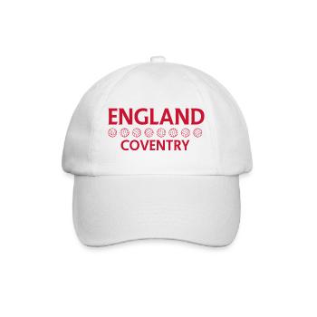 Coventry England Football Symbol - Baseball Cap - white/white - Front