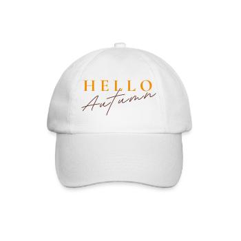 Bonjour Autumn | Dicton de l’automne moderne - Casquette classique - blanc/blanc - Devant