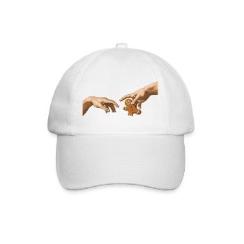 Biscuits en pain d’épices – La Création – Weihn drôle - Casquette classique - blanc/blanc - Devant
