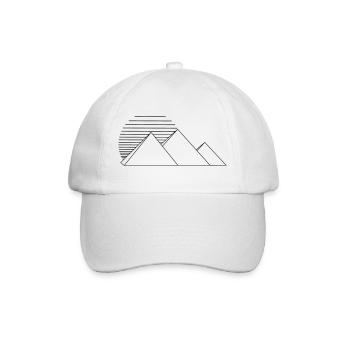 Pyramiden - Baseballkappe - Weiß/Weiß - Vorne