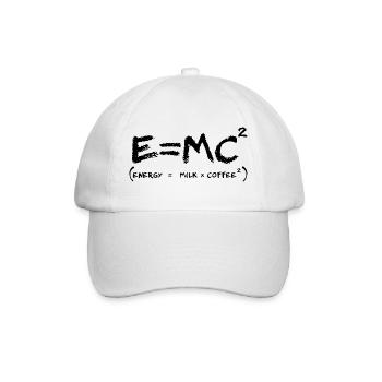 Café Énergie Formule Humour Geek - Casquette classique - blanc/blanc - Devant