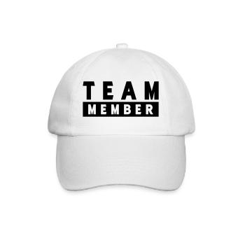 team_member- - Baseball Cap - white/white - Front