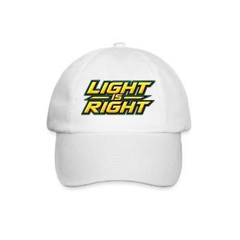 Light is right - Baseball Cap - white/white - Front