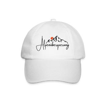 Alpen Überquerung - Wandern - Baseballkappe - Weiß/Weiß - Vorne