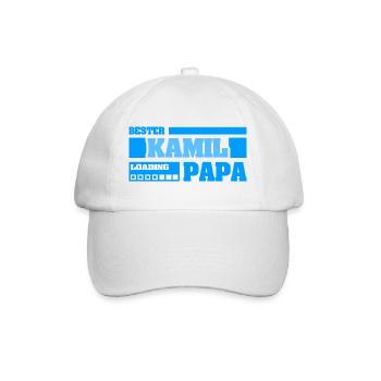 Kamil as birth - Baseball Cap - white/white - Front