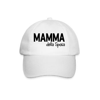 Mamma della Sposa, Italia - Baseballkappe - Weiß/Weiß - Vorne
