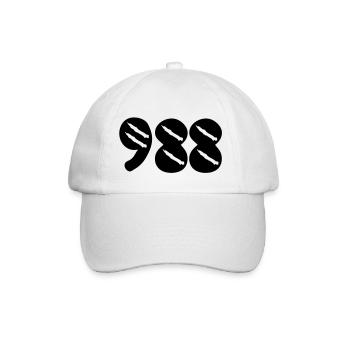 988 map tattoo Nouvelle Caledonie - Casquette classique - blanc/blanc - Devant
