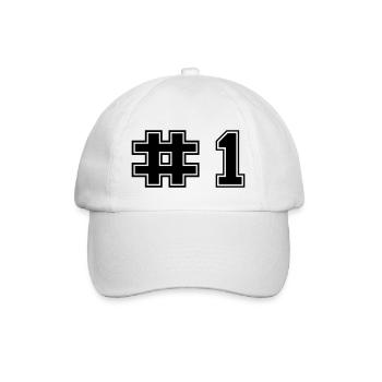 Number One Mum - Baseball Cap - white/white - Front