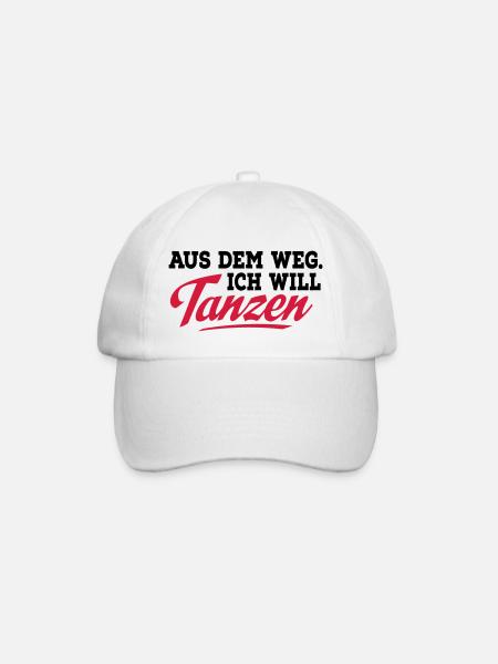 tanzen - Baseballkappe - Weiß/Weiß