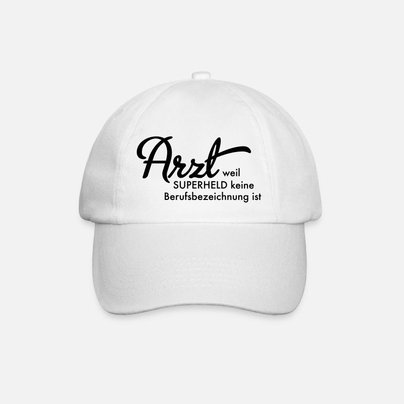 Arzt - Baseballkappe - Weiß/Weiß