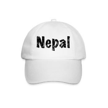 Nepal - Baseballkappe - Weiß/Weiß - Vorne