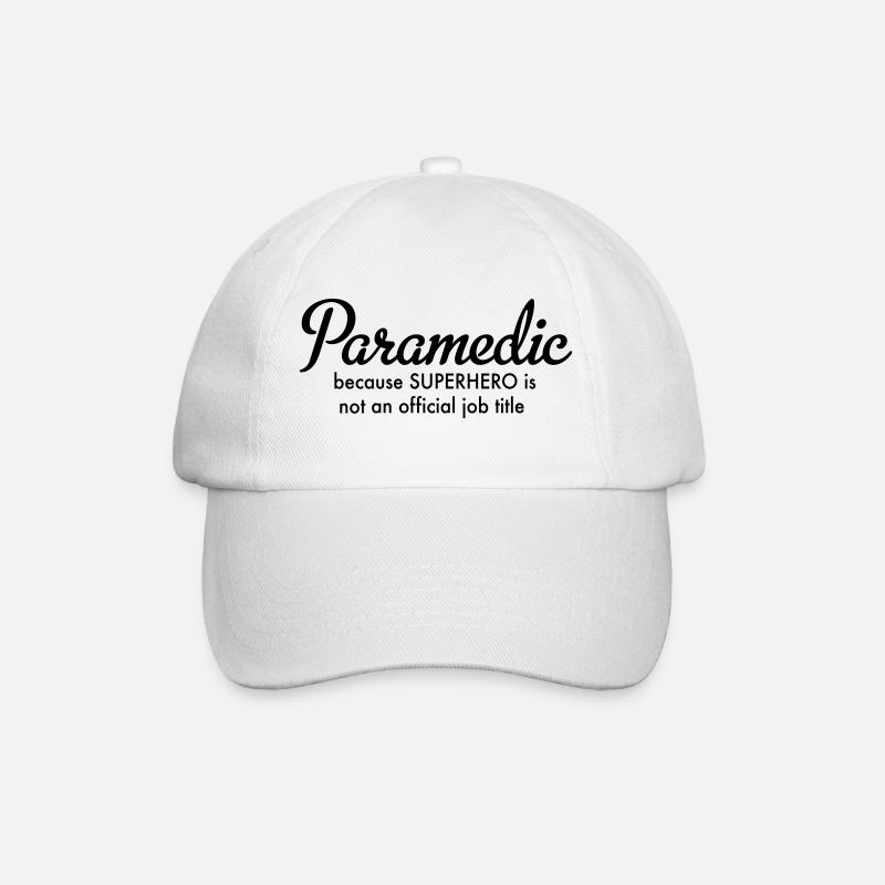 ambulance man - Baseball Cap - white/white