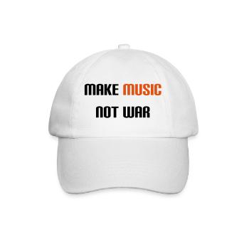 Make Music Not War (V) - Casquette classique - blanc/blanc - Devant