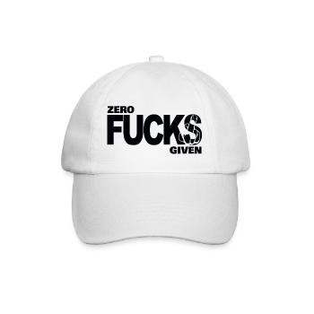 Zéro baise donné - Casquette classique - blanc/blanc - Devant