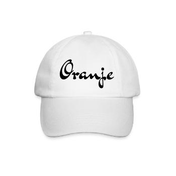 Oranje Buttons / Anstecker - Baseballkappe - Weiß/Weiß - Vorne