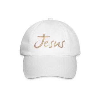 jesus - Baseballkappe - Weiß/Weiß - Vorne