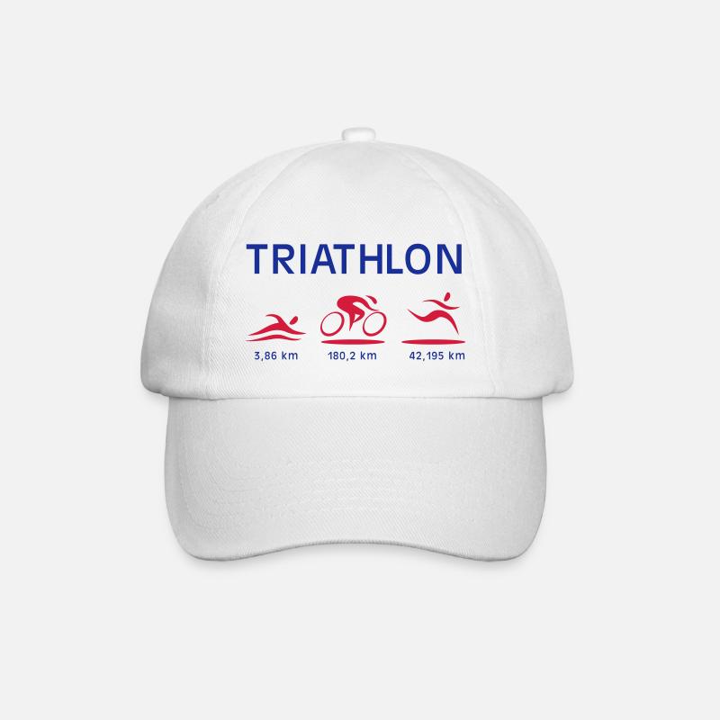 Triathlon - Baseballkappe - Weiß/Weiß