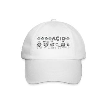 Acid Bassline - Baseball Cap - white/white - Front